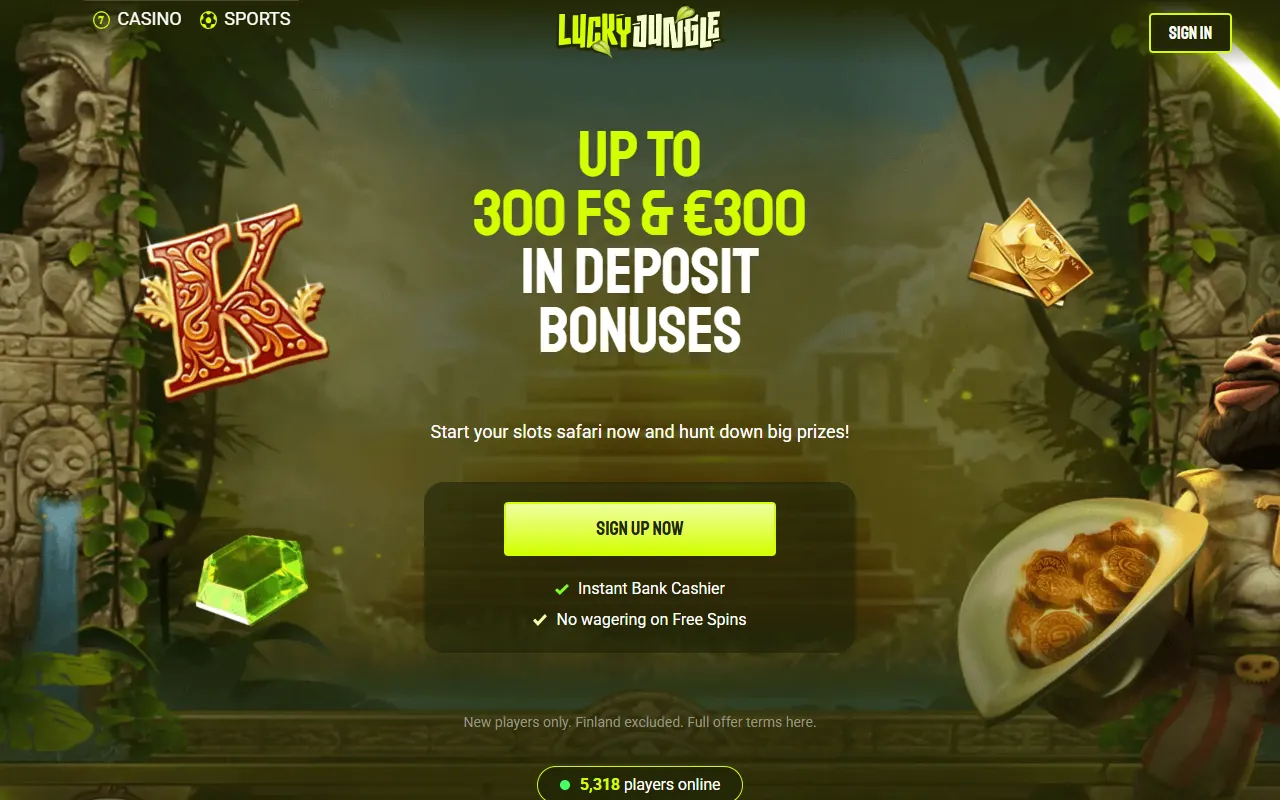Lucky Jungle lobby