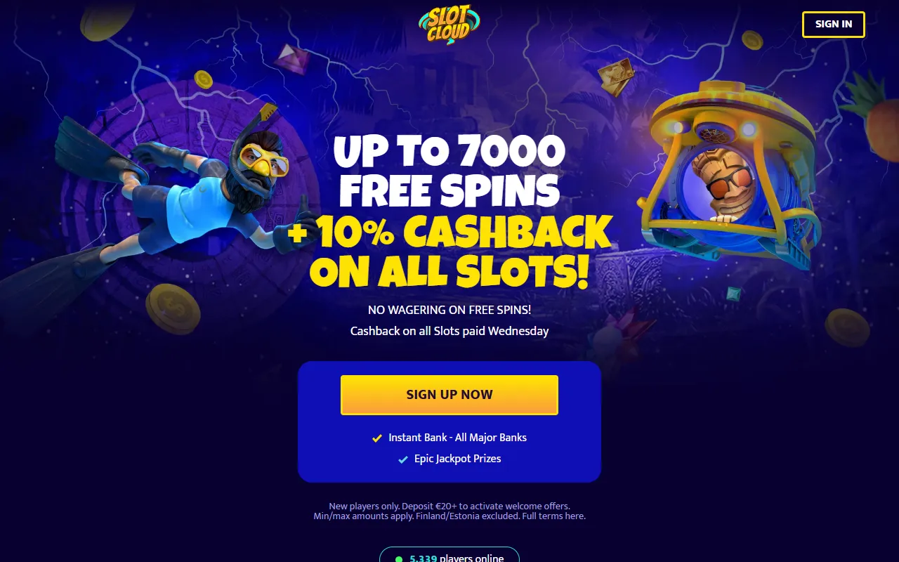 Slotcloud lobby
