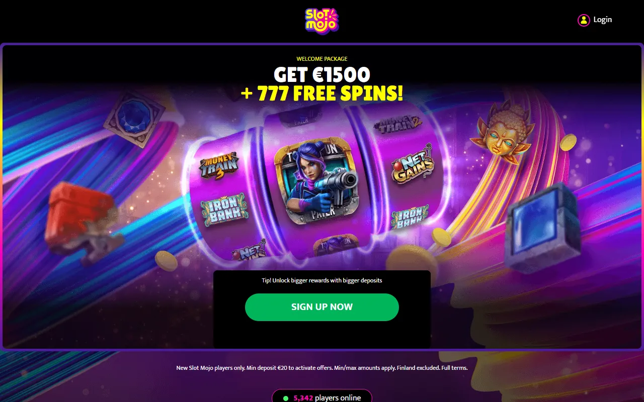 Slotmojo lobby
