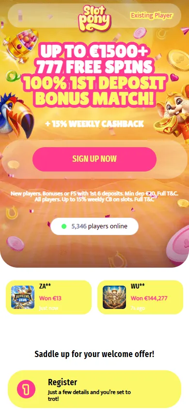 Slotpony mobile